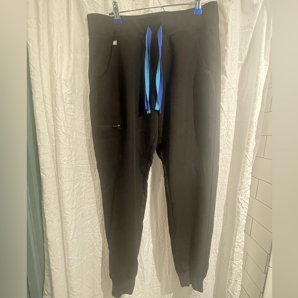 Limited Edition Black Figs Joggers with colorful ties - Picture 1 of 3